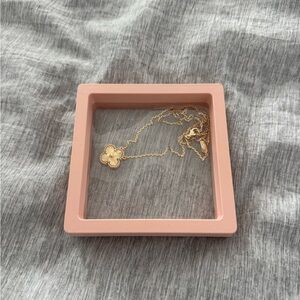 Elegant 18K Gold Plated Flower Necklace